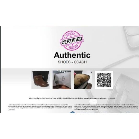 Authenticated Coach Dylan Horse And Carriage Leather Bootie‎ Woman's Size 8.5 - Picture 7 of 7